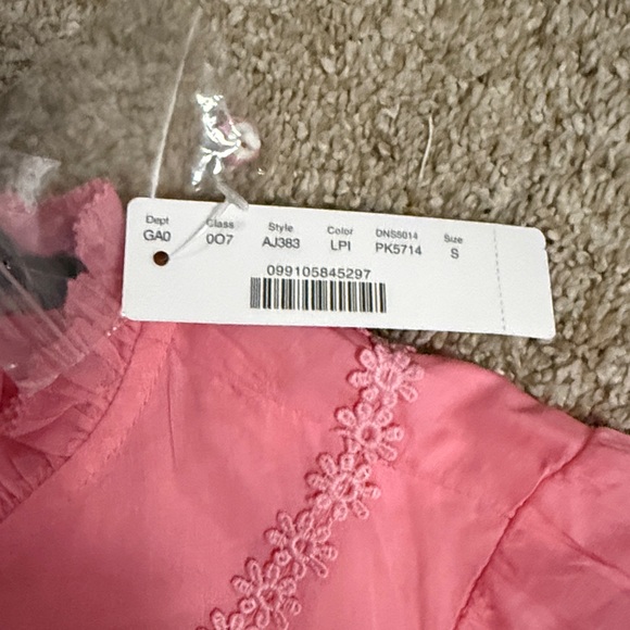 J. Crew NWT❗️Daisy Chain Pink Ruffled Women's Top - Picture 3 of 8
